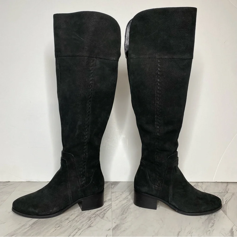 Vince Camuto Black Kreston Over The Knee Boot 6 1/2 M